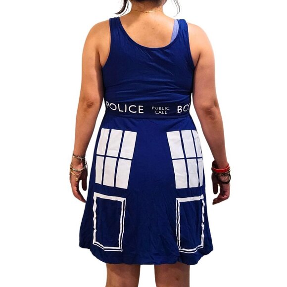 Halloween Costume: Dr Who TARDIS Dress - Picture 3 of 4